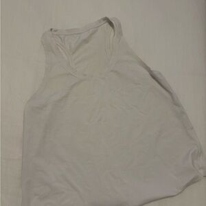Lululemon Athletica White Sleeveless Tank Top